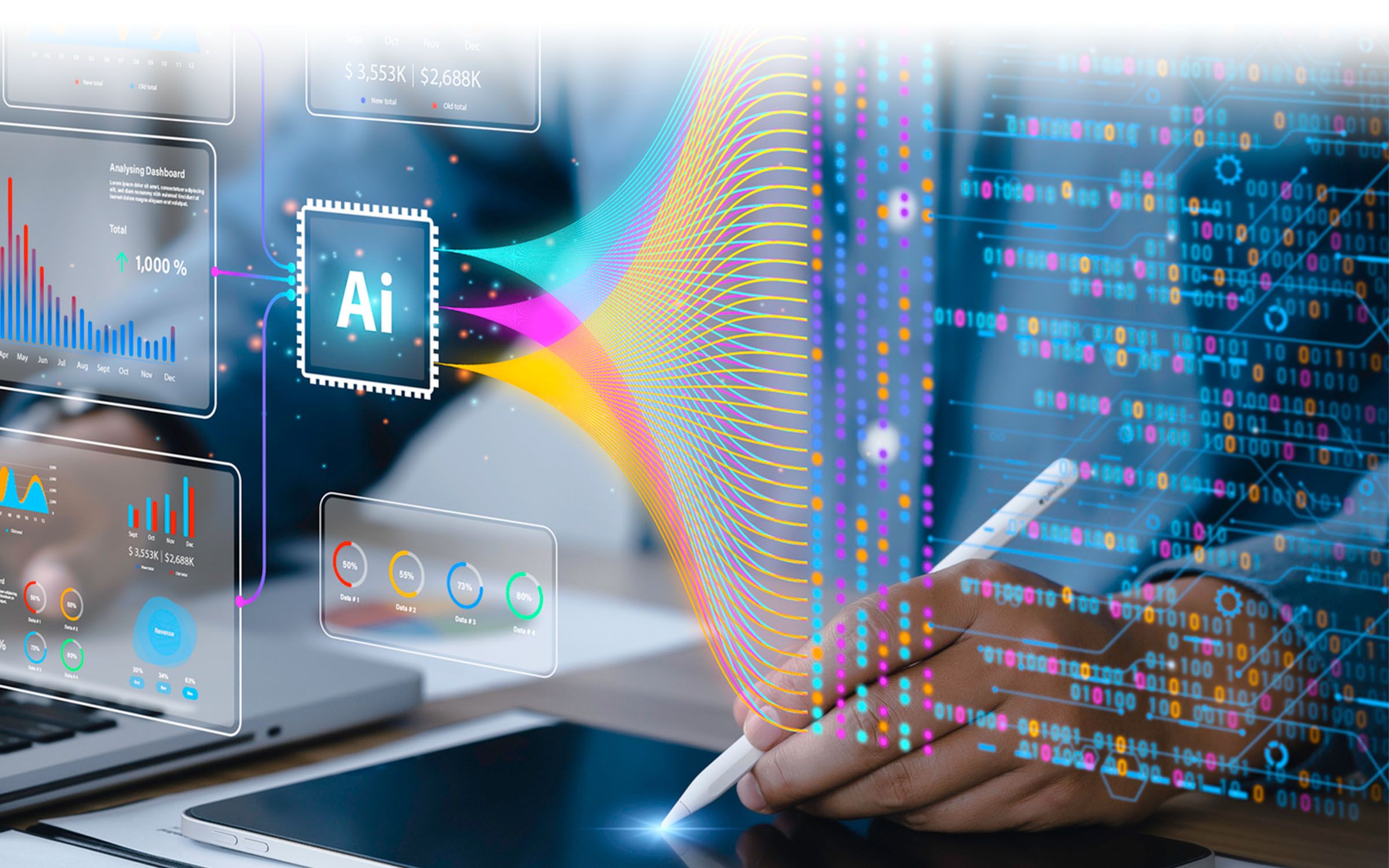 A.I. and data analytics conceptual image