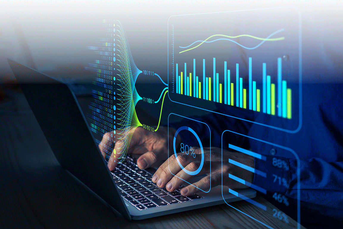 Using AI to analyze data on computer